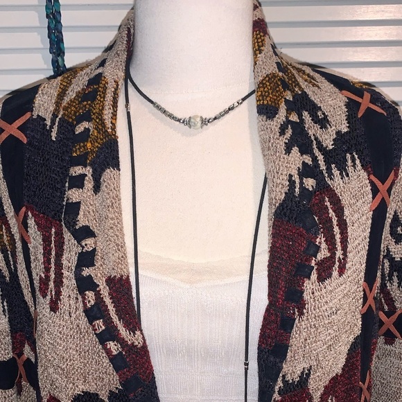 Vintage Sandy Starkman Blazer South Western style horse pattern equestrian L - Picture 8 of 8